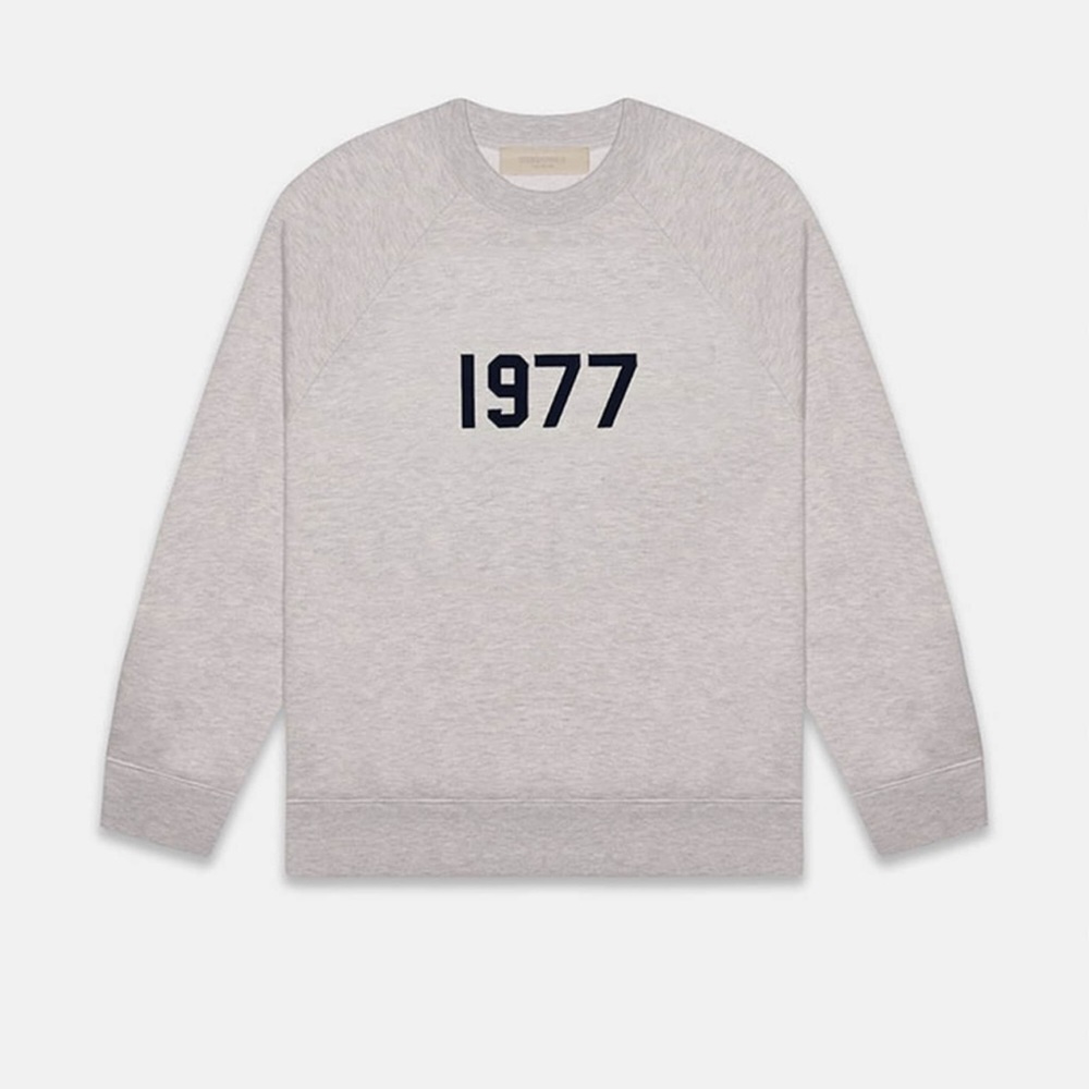 NWT - Essentials Fear Of God Dark Oatmeal Crew Neck Sweatshirt